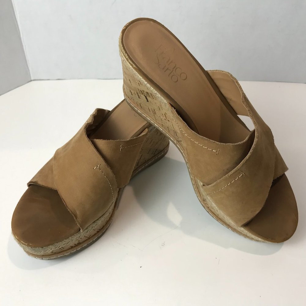 FRANCO SARTO leather wedge US 8.5, Eu 38.5